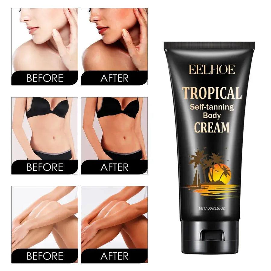 Crema autobronceadora corporal natural