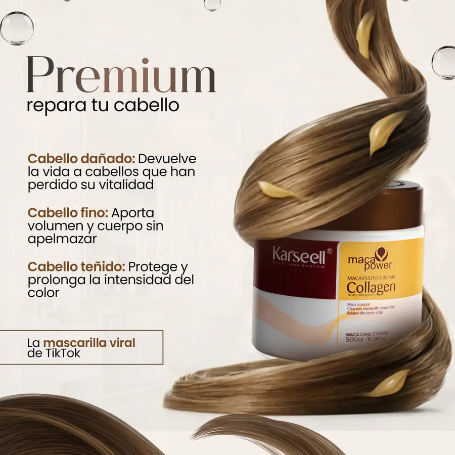 Crema Karsel Colágeno para pelo seco