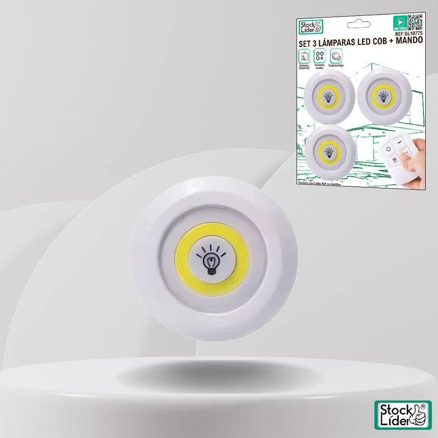 Lámparas LED COB con mando para hogar