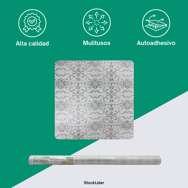 Rollo adhesivo para pared y muebles