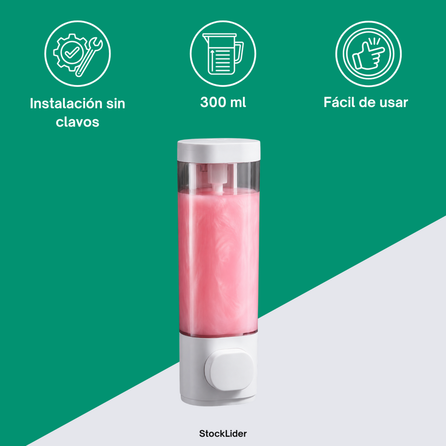 Dispensador de jabón de pared adhesivo