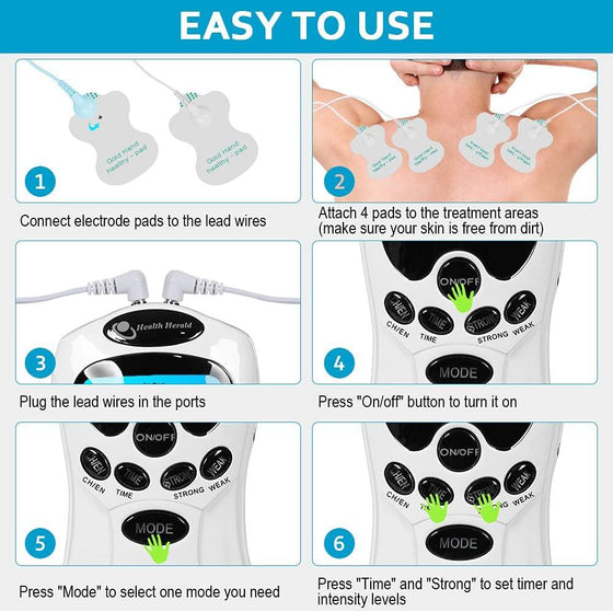 Electroestimulador EMS portátil para músculos