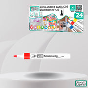 Rotuladores acrílicos 24 colores
