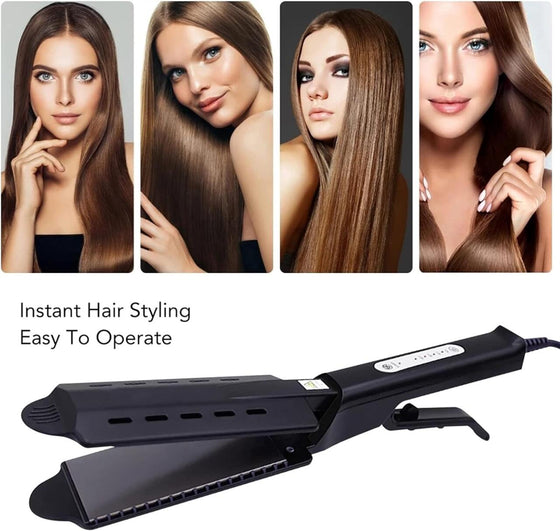 Plancha de pelo ancha de pinza