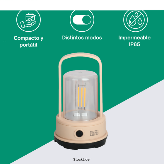 Lámpara de camping LED portátil