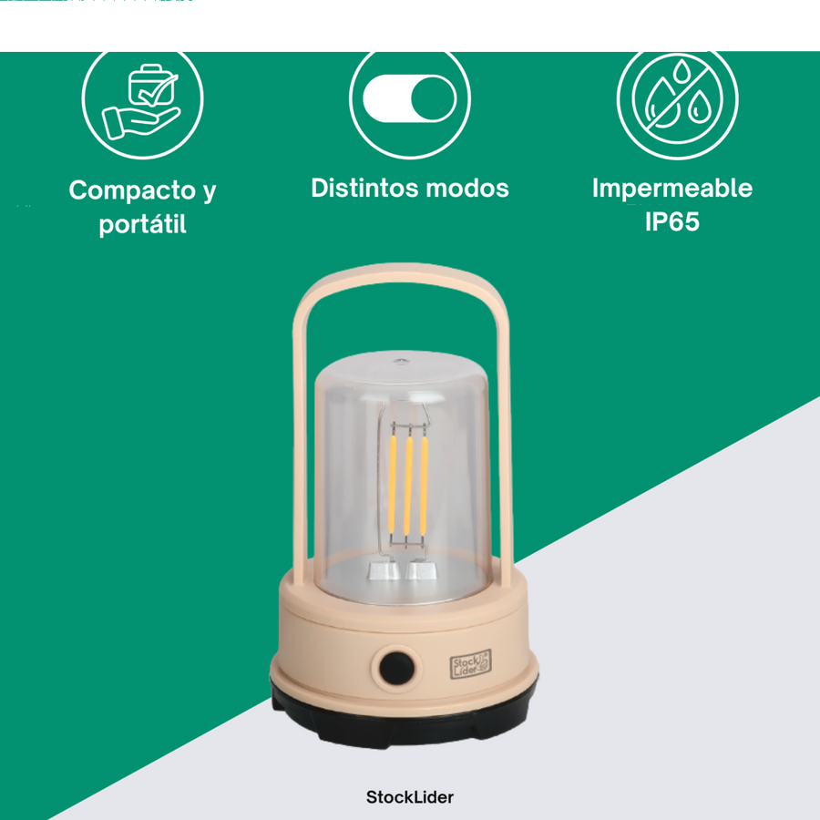 Lámpara de camping LED portátil