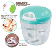 Picadora manual compacta para cocina