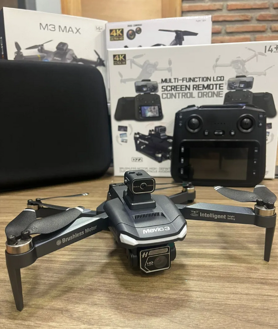 Dron D23 4K con sensor y 3 baterías