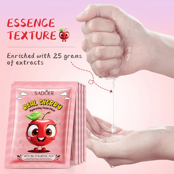 Mascarilla facial hidratante de cereza