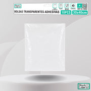 Bolsas transparentes adhesivas 30x40