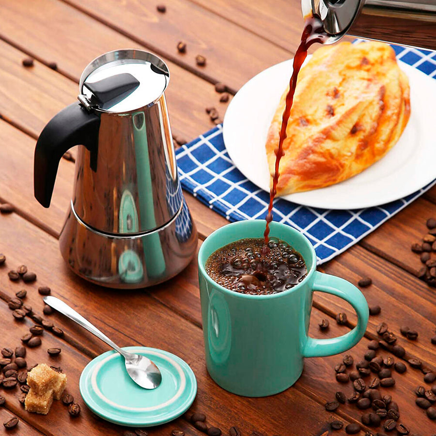 Cafetera italiana inducción 9 tazas