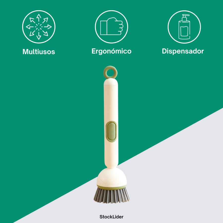 Cepillo multiusos con dispensador