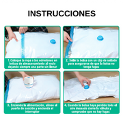 Bomba de vacío para bolsas de ropa