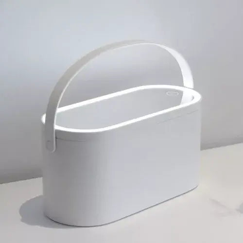 Organizador maquillaje con espejo LED