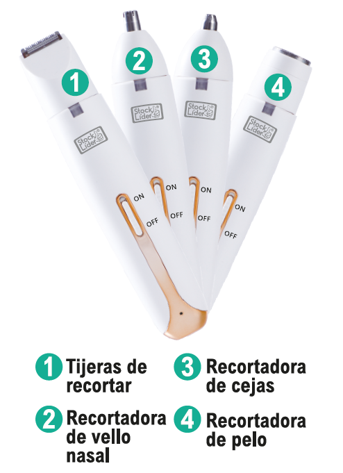 Depilador femenino 4 en 1 impermeable