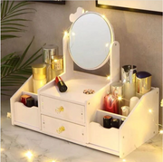 Organizador de cosméticos con espejo