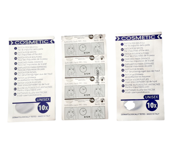 Parches faciales purificantes con glicólico