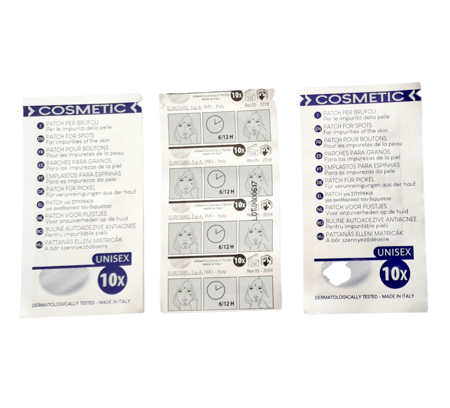Parches faciales purificantes con glicólico