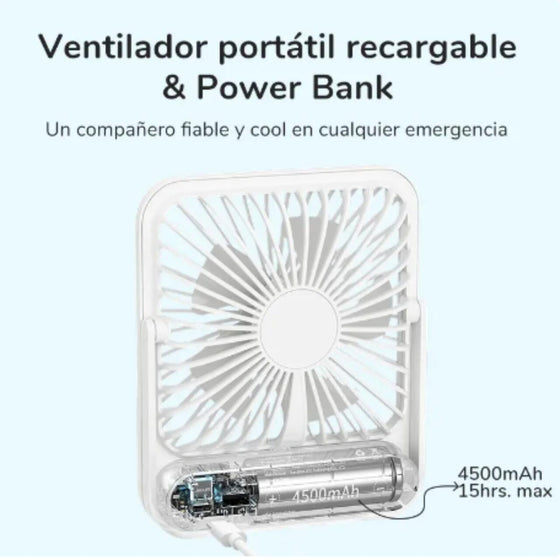 Ventilador silencioso USB plegable