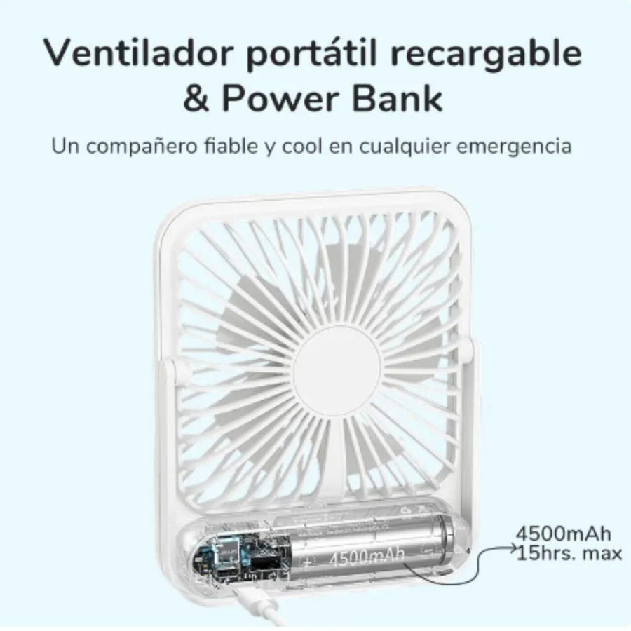Ventilador silencioso USB plegable