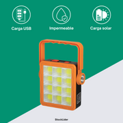 Lámpara solar multifunción portátil