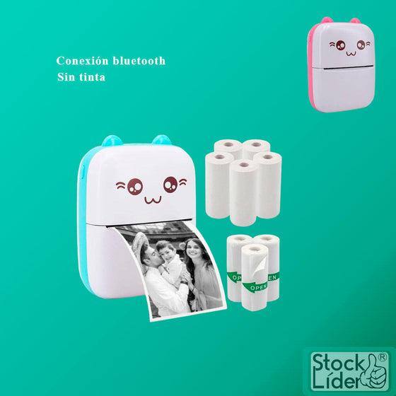 Mini impresora gato portátil Bluetooth