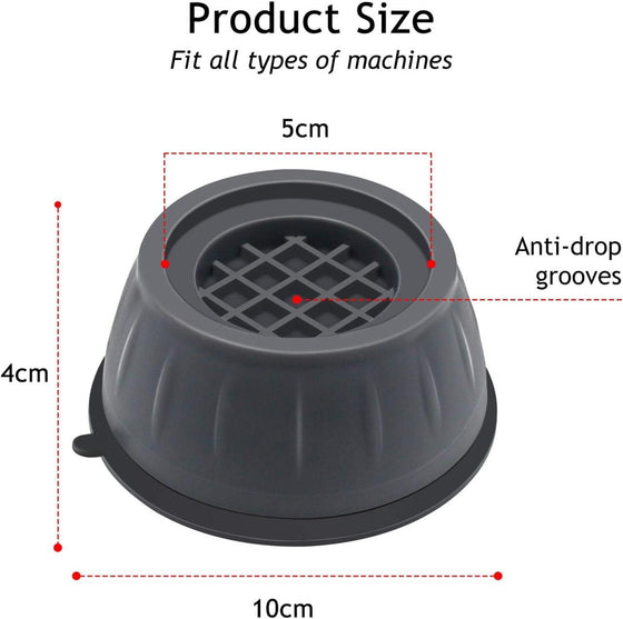 Patas de goma antivibración para lavadora