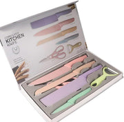Set de cocina 7 piezas con cuchillos
