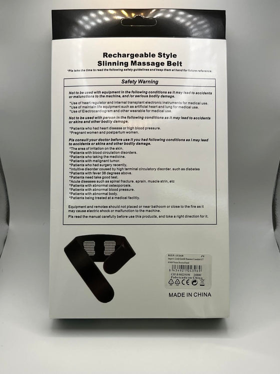Cinturón Abdominal EMS ajustable