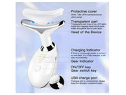 Masajeador facial EMS con LED 3 en 1