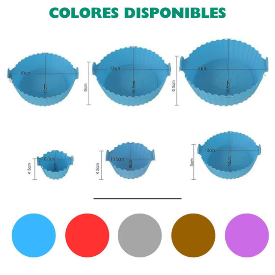 Bandeja freidora de aire de silicona
