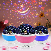 Proyector giratorio estrellas y luna