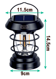 Lámpara solar de camping con sensor