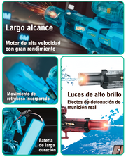 Pistola de agua con batería recargable