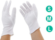 Guantes blancos elegantes y cómodos