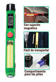 Mini linterna LED COB compacta y magnética