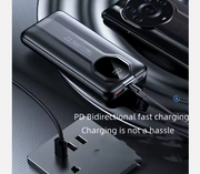 Power Bank 10000 mAh con cables integrados