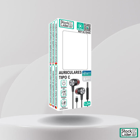 Auriculares Tipo C con micrófono HD
