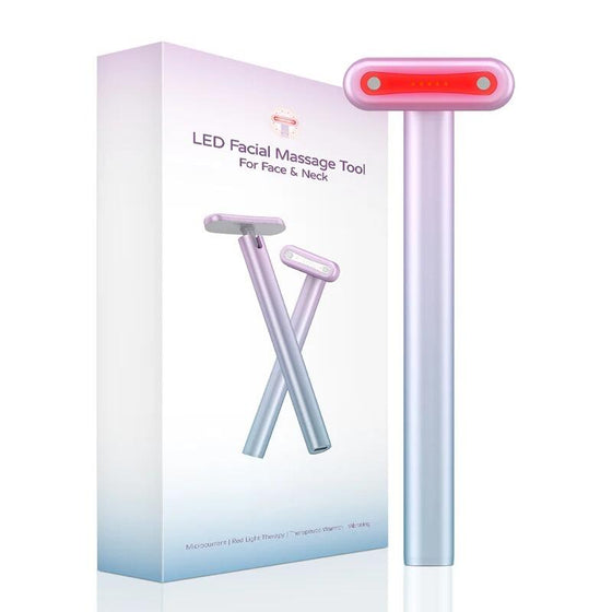 Masajeador Facial 4 en 1 LED Roja
