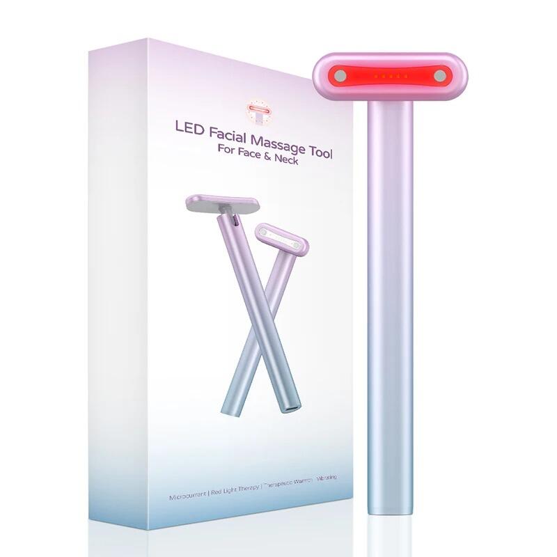 Masajeador Facial 4 en 1 LED Roja