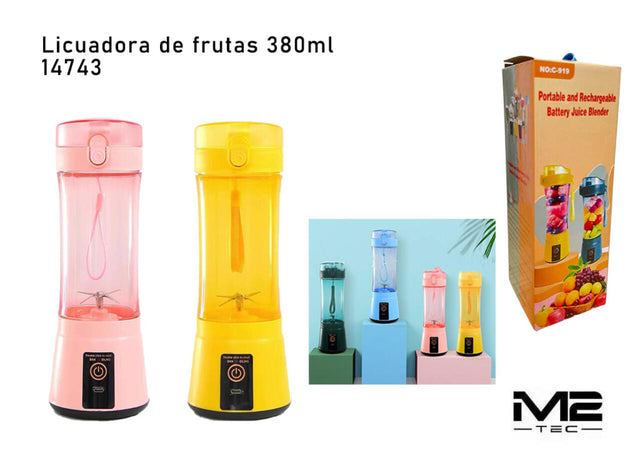 Mini licuadora portátil 380 ml para smoothies