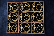 Conjunto de joyas dorado para mujer