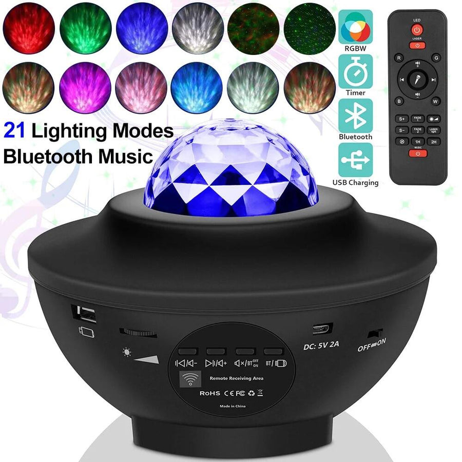 Proyector de galaxia LED con altavoz