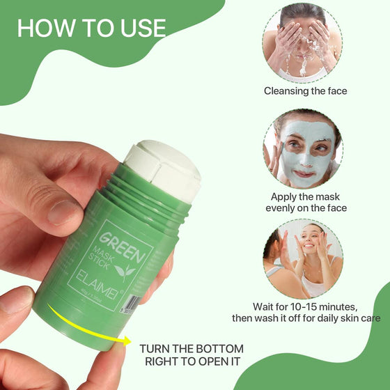 Mascarilla té verde en barra facial