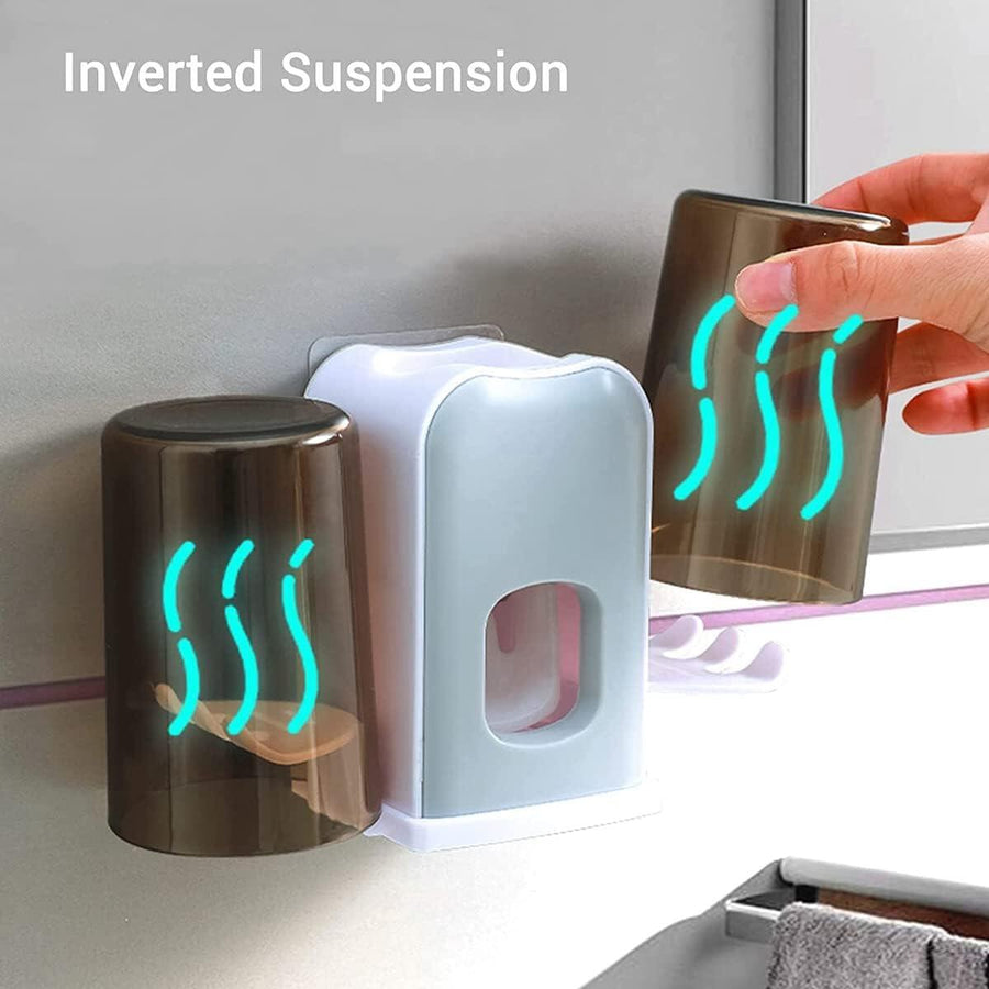 Soporte cepillo dientes dispensador pasta