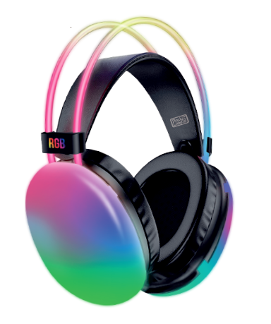 Auriculares inalámbricos RGB con micrófono