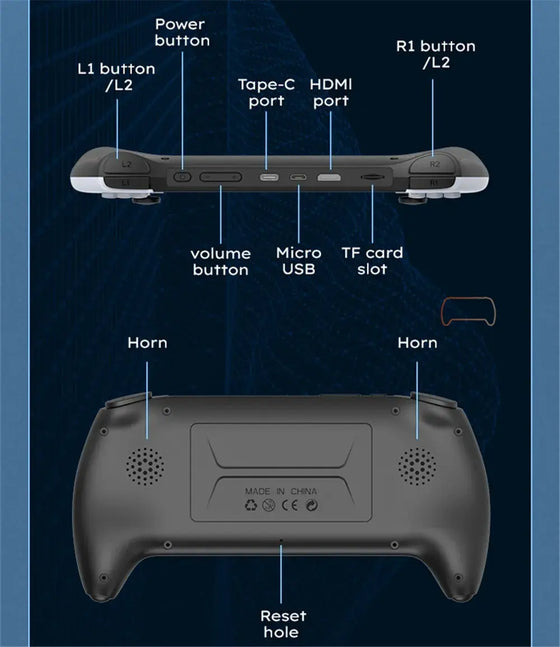 Consola portátil X9 con pantalla IPS HD