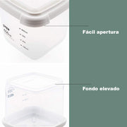 Recipientes set 4 unidades apilables