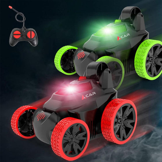 Coche teledirigido acrobático para niños