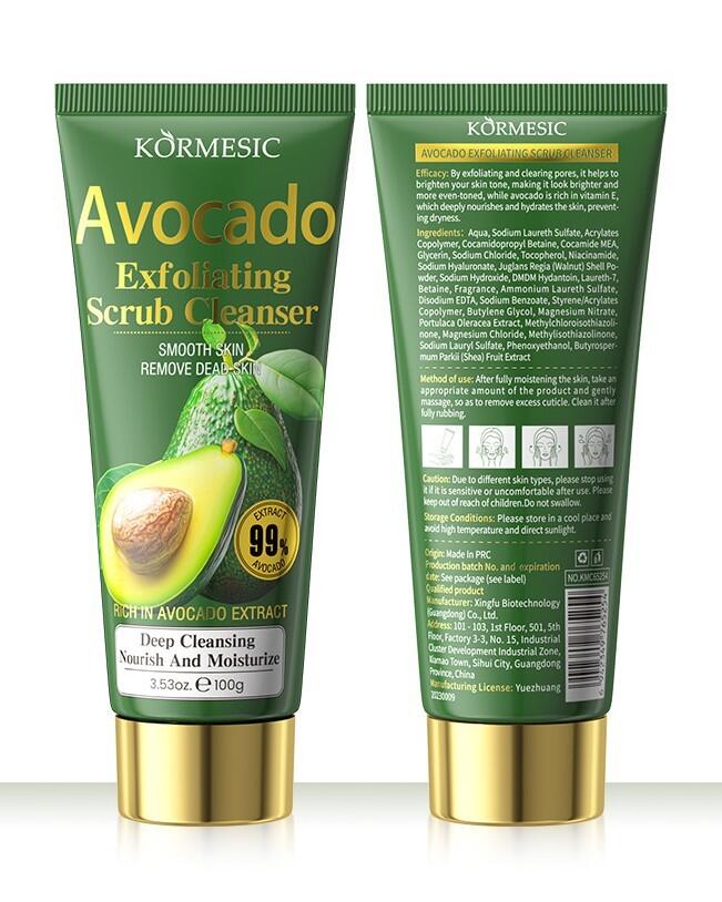 Limpiador facial exfoliante aguacate